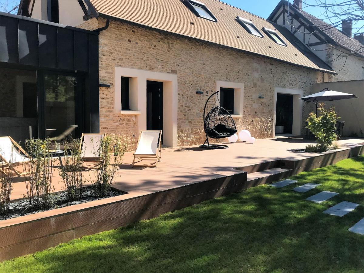 Gite De La Pree Spa Luxe Proche Giverny Et Bord De L'Eure Ménilles Exterior foto